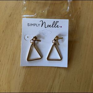 𝅺simply Noelle Gold Plated Geometric Earrings NWOT